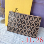 フェンディ風クラッチ財布コピー 061 牛革+PVC素材